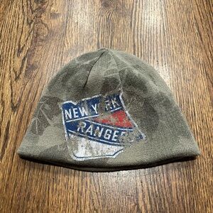 Youth Camo Reversible NYR winter hat